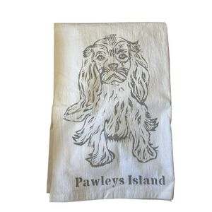 Lowcountry Linens Pawleys Island Dog Kitchen Tea Towel Cooking NWT Cotton READ